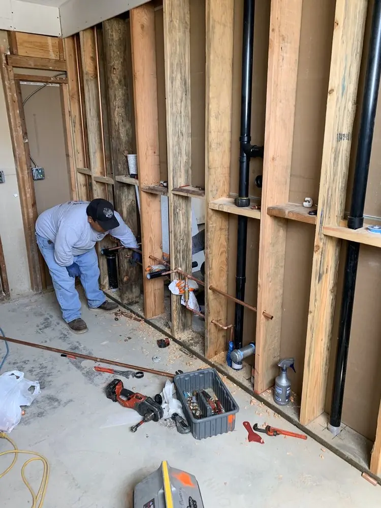 Commercial rough-in plumbing for Gas Line Repair in Pecan Plantation